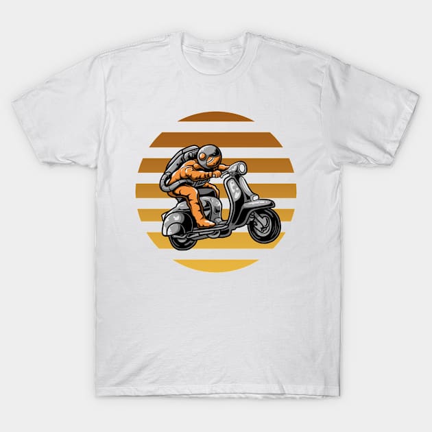 Astronaut Scooter T-Shirt by BLUESIDE